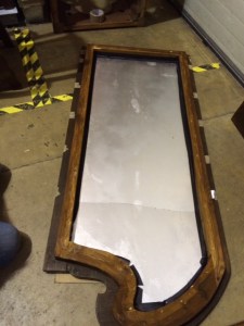 back surface of mirror